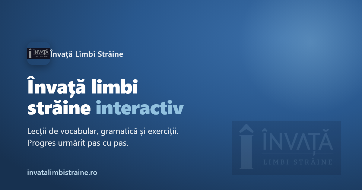 Invata Limbi Straine website preview