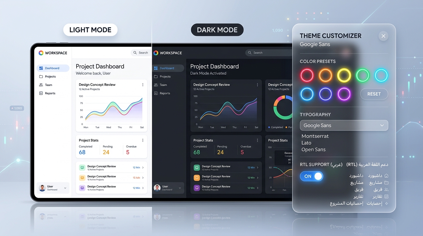 Obsidian — Premium Dark Glassmorphism Admin Dashboard & UI Kit website preview